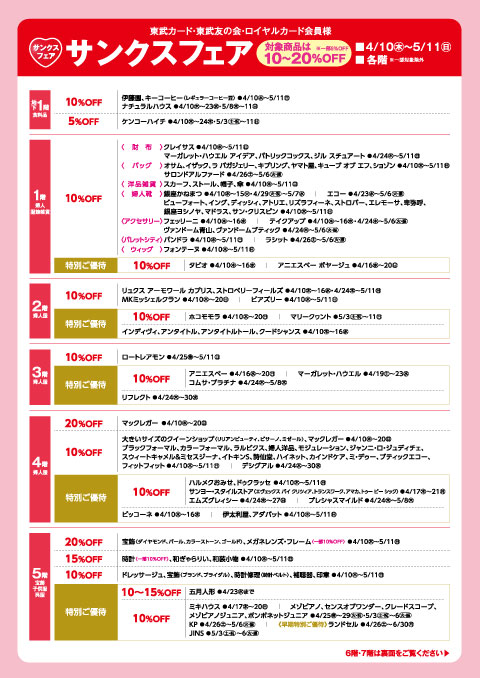 クレソン2025年5・6月号 船橋版各種案内